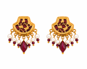 Thewa with Pearl Heritage Earrings